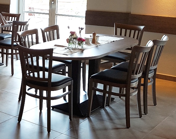 2 Säuliges Tisch-Gestell für Tischplattengrößen von 120x70cm bis 180x90cm